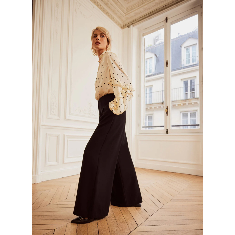 Mint Velvet Black Wide Leg Trousers | Jarrolds, Norwich